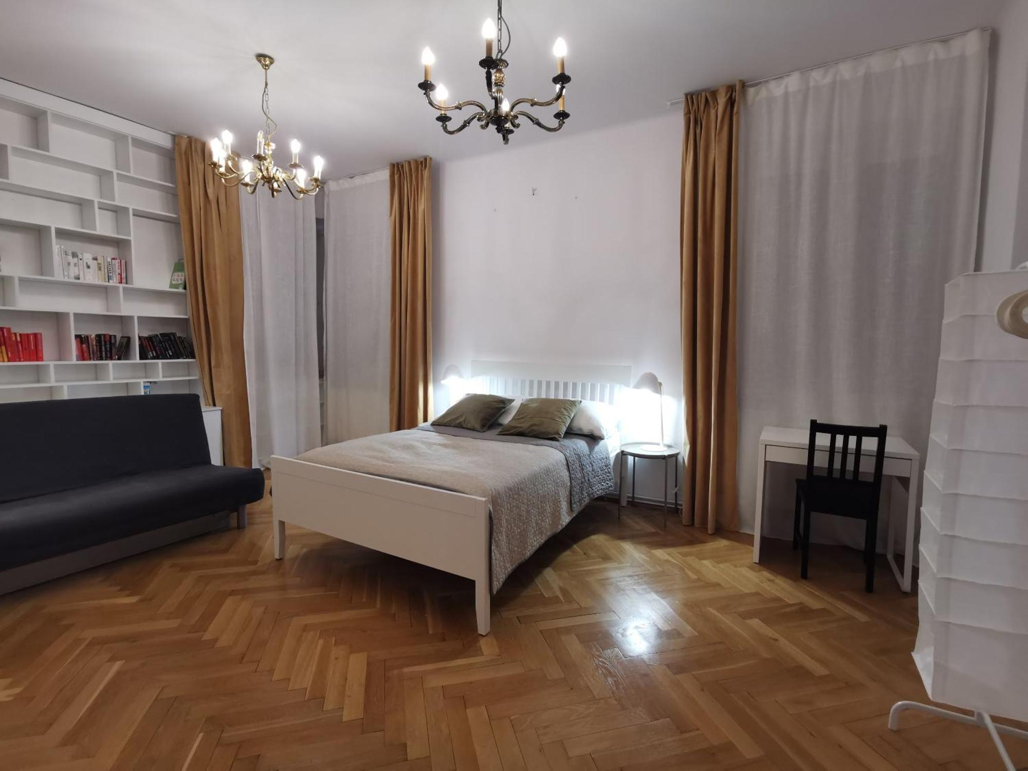 Cozy Spacious Apartment With Balcony Cracovia Esterno foto
