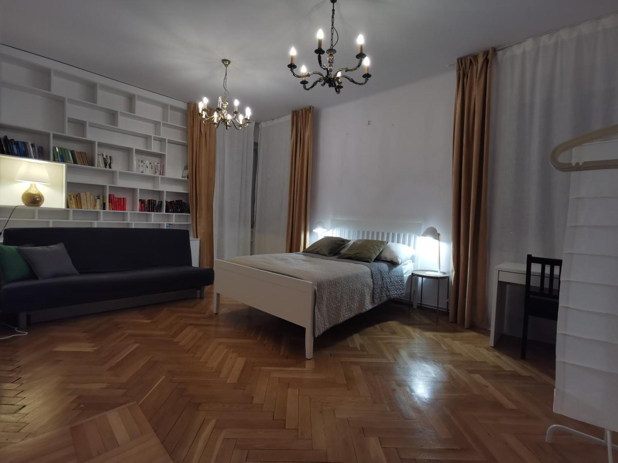 Cozy Spacious Apartment With Balcony Cracovia Esterno foto